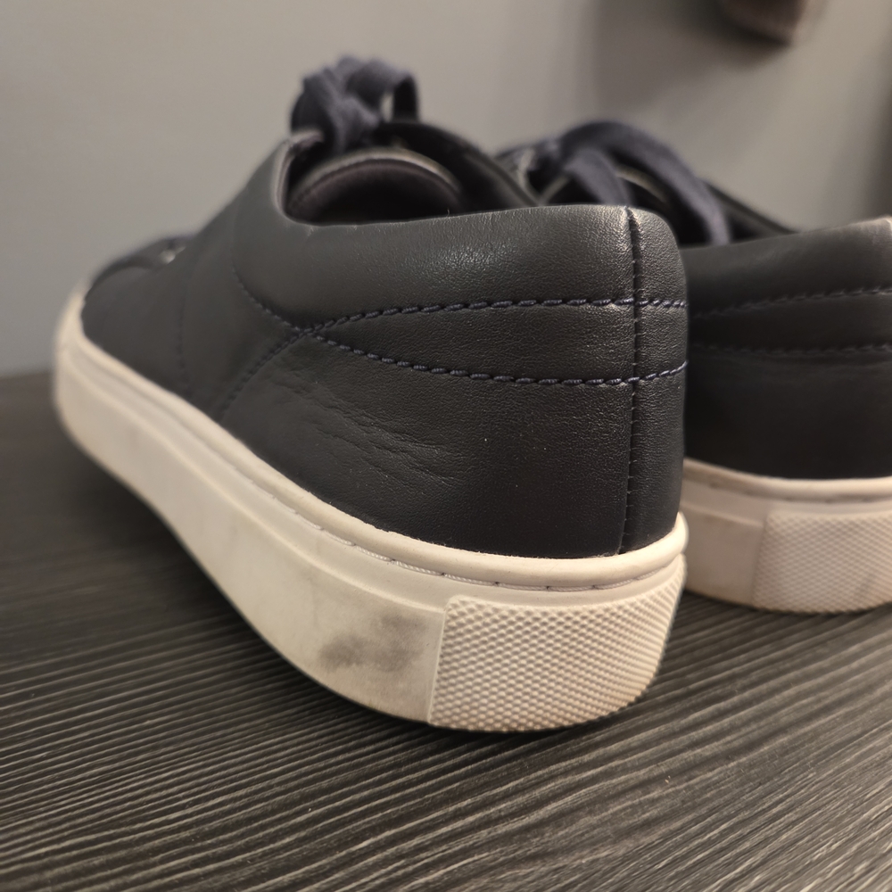 Tory Burch Navy Leather Sneakers - Picture 4 of 10